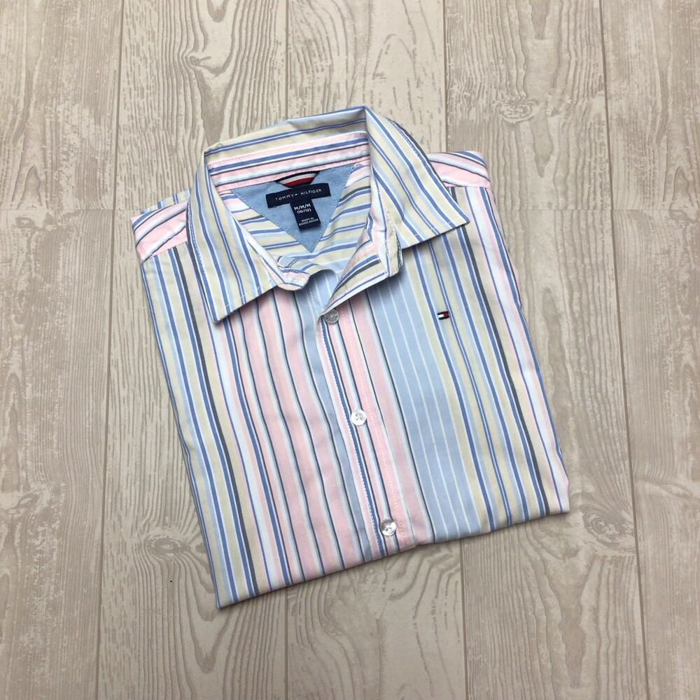 Boy's 10/12 Tommy Hilfiger Long Sleeve Button down